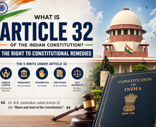 What is Article 32 of the Indian Constitution? (Right to Constitutional Remedies)